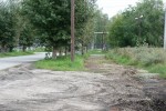 Начало строительства нового тротуара